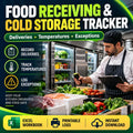 Restaurant Delivery Receiving & Refrigeration Exception Tracker illustrative product cover