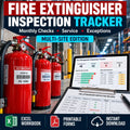 Multi-Site Fire Extinguisher Inspection & Service Exception Register illustrative product cover