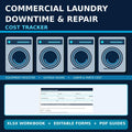 Commercial Laundry Equipment Downtime & Repair-Cost Tracker illustrative product cover