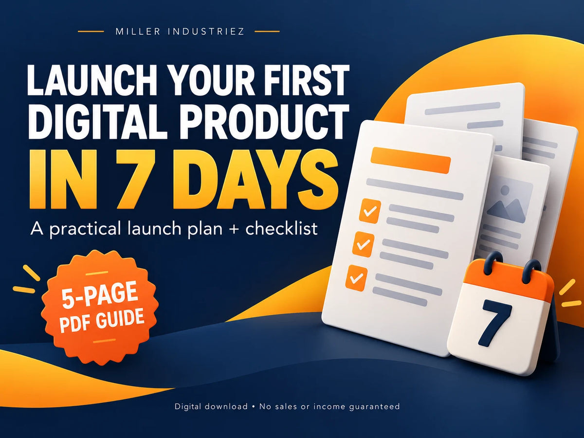 7-Day Digital Product Launch Guide product cover