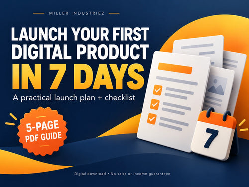 7-Day Digital Product Launch Guide product cover